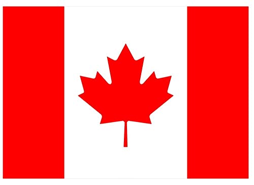 Samunshi® Kanada Flagge Aufkleber Autoaufkleber in den Nationalfarben - 10x7cm von Samunshi