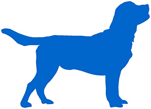 Samunshi® Labrador Retriever Hunde Aufkleber Autoaufkleber Sticker in 6 Größen und 25 Farben (15x10,7cm azurblau) von Samunshi
