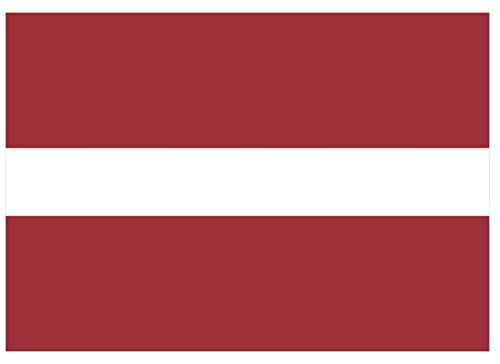 Samunshi® Lettland Flagge Aufkleber Autoaufkleber in den Nationalfarben - 10x7cm von Samunshi