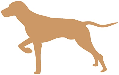 Samunshi® Magyar Vizsla Hunde Aufkleber Autoaufkleber Sticker in 7 Größen und 25 Farben (10x6,2cm Hellbraun) von Samunshi