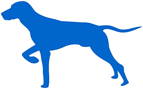 Samunshi® Magyar Vizsla Hunde Aufkleber Autoaufkleber Sticker in 7 Größen und 25 Farben (10x6,2cm azurblau) von Samunshi