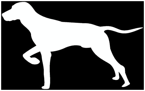Samunshi® Magyar Vizsla Hunde Aufkleber Autoaufkleber Sticker in 7 Größen und 25 Farben (15x9,3cm weiß) von Samunshi