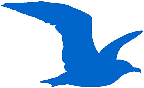 Samunshi® Möwe Tier Aufkleber Autoaufkleber Sticker für Auto Motorrad Wohnmobil Scheiben in 9 Größen und 25 Farben (15x9cm azurblau) von Samunshi