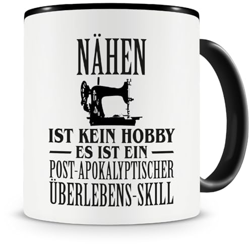 Samunshi® Nähen ist kein Hobby Tasse Kaffeetasse Teetasse Kaffeepott Kaffeebecher Becher von Samunshi