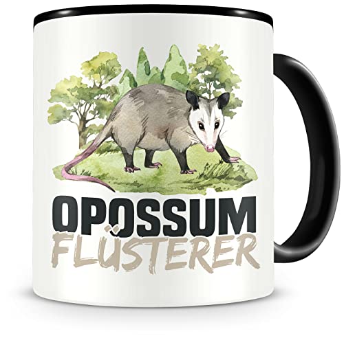 Samunshi® Opossum Tasse mit Spruch Opossum Flüsterer Geschenk für Opossum Fans Kaffeetasse Lustige Tassen zum Geburtstag von Samunshi