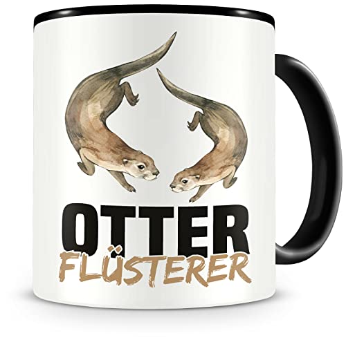 Samunshi® Otter Tasse mit Spruch Otter Flüsterer Geschenk für Otter Fans Kaffeetasse Lustige Tassen zum Geburtstag von Samunshi