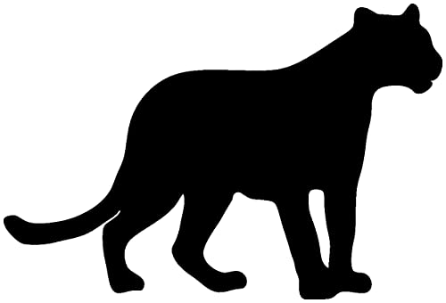 Samunshi® Panther als Wandtattoo in verschiedenen Farben und Größen - Tier Aufkleber 140 x 94cm schwarz von Samunshi