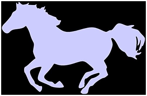 Samunshi® Pferde Aufkleber 'Warina' in 7 Größen und 25 Farben (10x6,4cm Flieder) von Samunshi