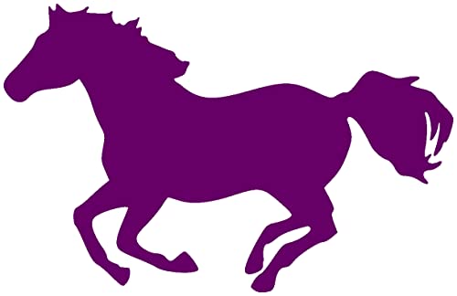 Samunshi® Pferde Aufkleber 'Warina' in 7 Größen und 25 Farben (15x9,6cm violett lila) von Samunshi
