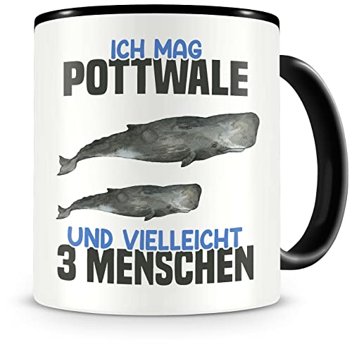Samunshi® Pottwal Tasse mit Spruch Ich mag Pottwale Geschenk für Pottwal Fans Kaffeetasse Lustige Tassen zum Geburtstag von Samunshi