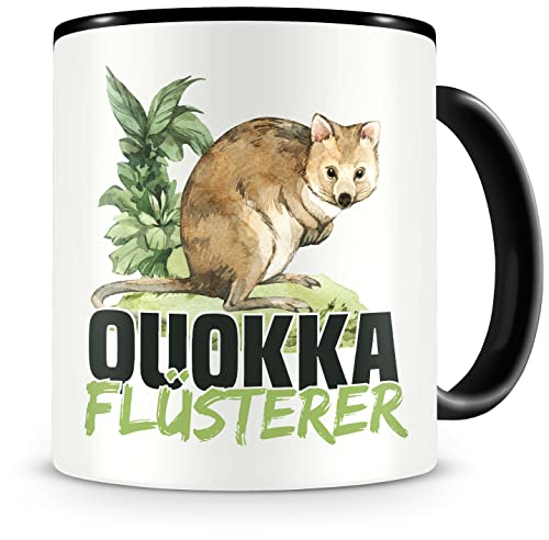 Samunshi® Quokka Tasse mit Spruch Quokka Flüsterer Geschenk für Quokka Fans Kaffeetasse Lustige Tassen zum Geburtstag von Samunshi