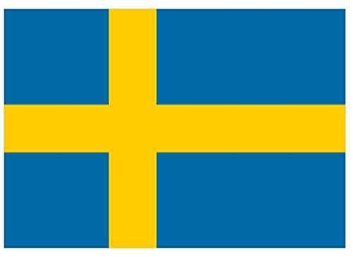 Samunshi® Schweden Flagge Aufkleber Autoaufkleber in den Nationalfarben - 10x7cm von Samunshi