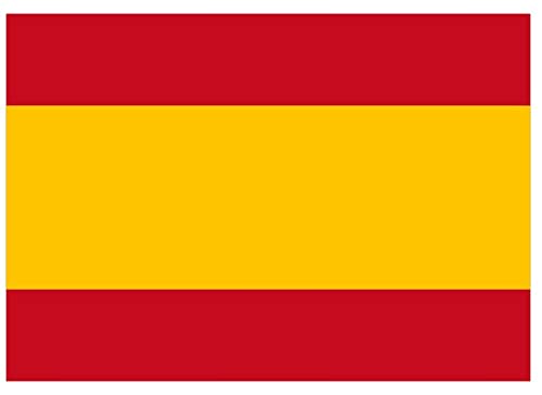 Samunshi® Spanien Flagge Aufkleber Autoaufkleber in den Nationalfarben - 30x21cm von Samunshi