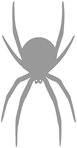 Samunshi® Spinnen Aufkleber Spinnenaufkleber Sticker in 8 Größen und 25 Farben (5x10cm grau) von Samunshi