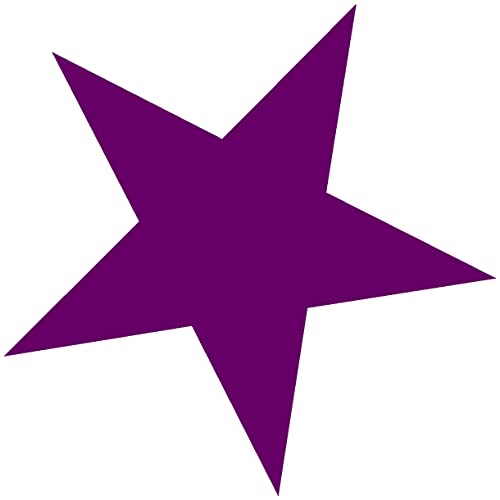 Samunshi® Stern Aufkleber gefüllt 10 x 10cm violett von Samunshi