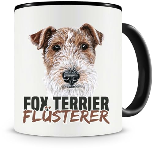 Samunshi® Tasse mit Spruch Fox Terrier Flüsterer – Teetasse für Hunde Fans Kaffeetasse Lustige Tassen zum Geburtstag für Herrchen und Frauchen Dog Mug Kaffee Tee Drahthaar Fox von Samunshi