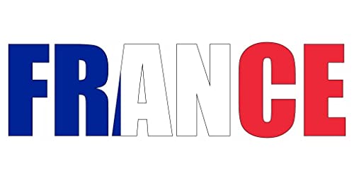 Samunshi® Wandtattoo Frankreich Schriftzug Wandaufkleber - 40x12cm von Samunshi