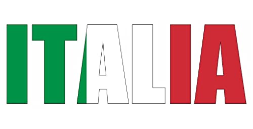 Samunshi® Wandtattoo Italia Schriftzug Wandaufkleber Italien - 30x10cm von Samunshi