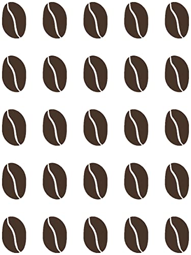 Samunshi® Wandtattoo Kaffeebohnen Wandtattoo Kaffee Küche 30 x 40cm braun von Samunshi