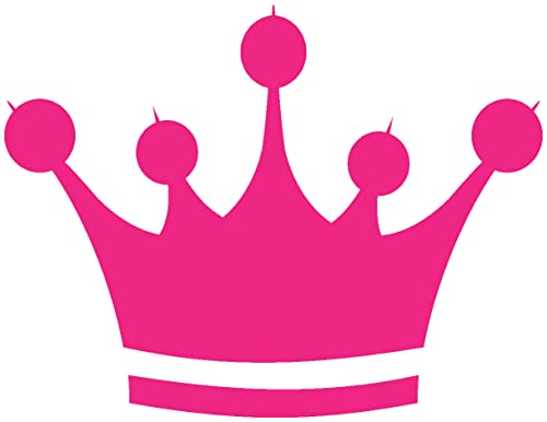 Samunshi® Wandtattoo Krone Wandsticker Crown König 20 x 15,2cm pink von Samunshi