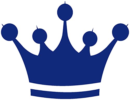 Samunshi® Wandtattoo Krone Wandsticker Crown König 30 x 23cm königsblau von Samunshi