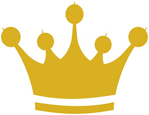 Samunshi® Wandtattoo Krone Wandsticker Crown König 40 x 30cm goldmetalleffekt von Samunshi