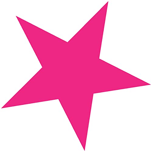 Samunshi® Wandtattoo Stern 'gefüllt' Wandaufkleber 20 x 20cm pink von Samunshi