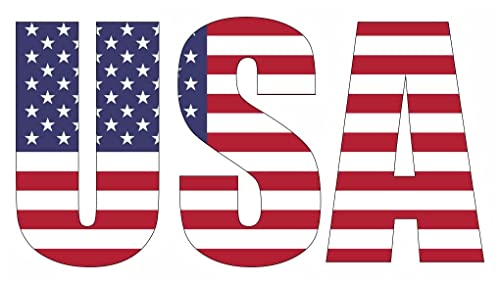 Samunshi® Wandtattoo USA Schriftzug Wandaufkleber Amerika - 50x28cm von Samunshi