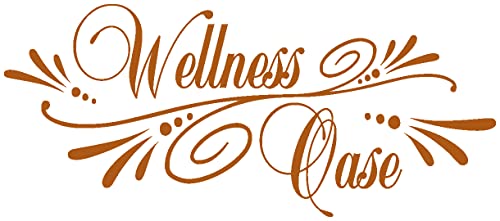 Samunshi® Wandtattoo Wellness Oase Wandsticker 50 x 22cm haselnuss-braun von Samunshi