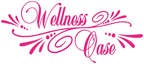 Samunshi® Wandtattoo Wellness Oase Wandsticker 60 x 26cm pink von Samunshi