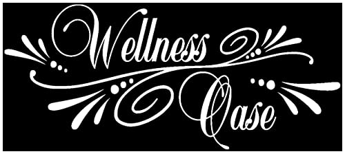 Samunshi® Wandtattoo Wellness Oase Wandsticker in 8 Größen und 25 Farben (100x43cm weiß) von Samunshi