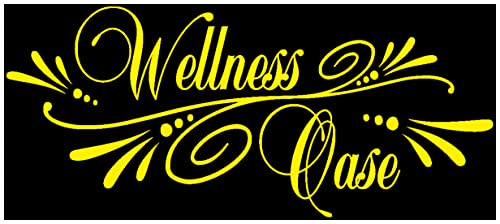 Samunshi® Wandtattoo Wellness Oase Wandsticker in 8 Größen und 25 Farben (120x52cm gelb) von Samunshi