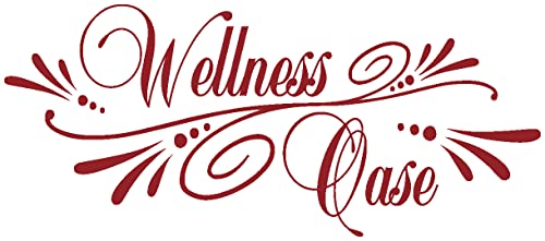 Samunshi® Wandtattoo Wellness Oase Wandsticker 80 x 35cm dunkelrot von Samunshi