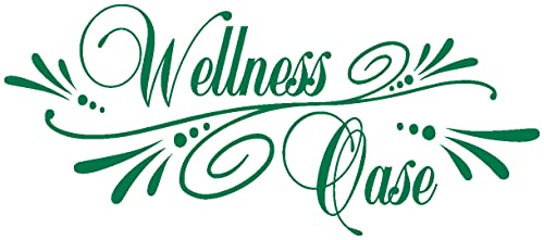 Samunshi® Wandtattoo Wellness Oase Wandsticker 80 x 35cm grün von Samunshi