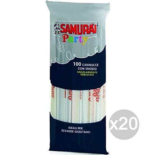 Samurai sp-715084-kit Trinkhalme, Papier, mehrfarbig von Samurai