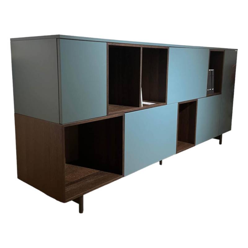 Sideboard Eiche Termort Türkis Dunkelbraun von San Giacomo