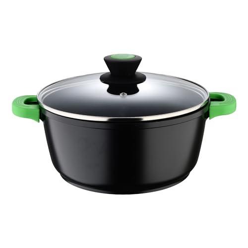 Kochtopf, 24 x 11 cm, Aluminiumguss, Induktion, mit schwarzem Deckel Vitoria Kochtopf, 24 x 11 cm, Aluminiumguss, Induktion, mit schwarzem Deckel Vitoria von San Ignacio