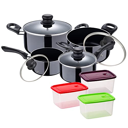 Küchen-Batterie-Set aus Aluminium mit 3 Teilen aus Kunststoff von San Ignacio