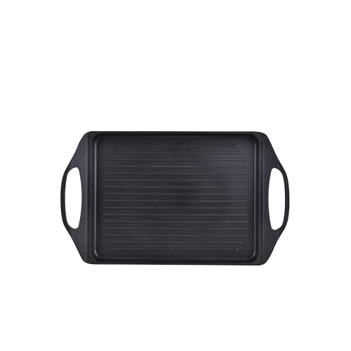 San Ignacio Compact - 24 × 26 cm Grillplatte - geschmolzenes Aluminium - Whitford -Innenraum in Schwarz und Außenseiter in Schwarz - resistenter Dampf mit Induktionspunkt San Ignacio Compact - 24 × 26 cm Grillplatte - geschmolzenes Aluminium - Whitford -Innenraum in Schwarz und Außenseiter in Schwarz - resistenter Dampf mit Induktionspunkt von San Ignacio