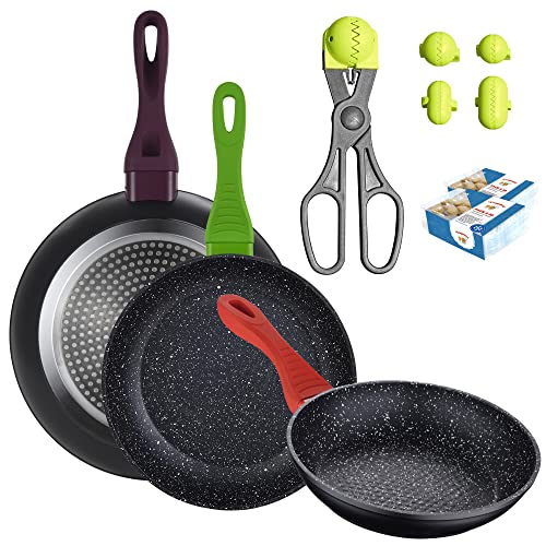 San Ignacio Set mit 3 Pfannen à 20/24/28 cm, geschmiedetes Aluminium + Mehrzweck-Uthensilium, mit 4 austauschbaren Formen und 40 Aufbewahrungsschalen San Ignacio Set mit 3 Pfannen à 20/24/28 cm, geschmiedetes Aluminium + Mehrzweck-Uthensilium, mit 4 austauschbaren Formen und 40 Aufbewahrungsschalen von San Ignacio