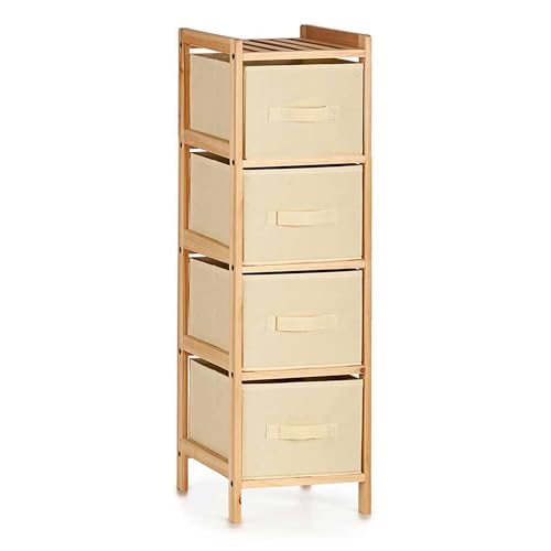 Schrank mit 4 Schubladen, cremefarben, Kollektion Kit von San Ignacio