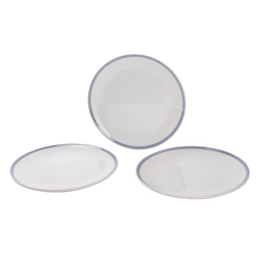 Set mit 3 flachen Tellern, Ø 26 cm, San Ignacio mit blauen Linien Set mit 3 flachen Tellern, Ø 26 cm, San Ignacio mit blauen Linien von San Ignacio
