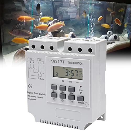 Digitale Zeitschaltuhr Zeitrelais 3Phasen 380v, Weekly Digital Timer Minutengenau LCD-Display, Programmierbar 1s / 24h Timer Digitale Zeitschaltuhr Zeitrelais 3Phasen 380v, Weekly Digital Timer Minutengenau LCD-Display, Programmierbar 1s / 24h Timer von SanBouSi