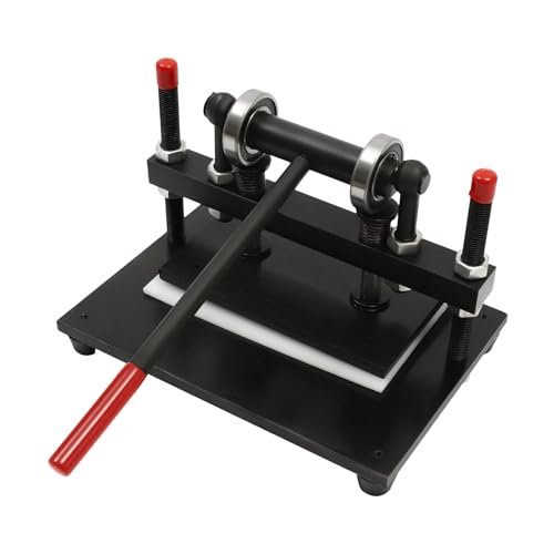 Leder Stanzmaschine Manuelle Lederschneidemaschine 26 x 16 cm, Presse Schneiden Stahlplattenpress Prägemaschine für Stoffleder, Kunststoff, Gummiplatten Leder Stanzmaschine Manuelle Lederschneidemaschine 26 x 16 cm, Presse Schneiden Stahlplattenpress Prägemaschine für Stoffleder, Kunststoff, Gummiplatten von SanBouSi