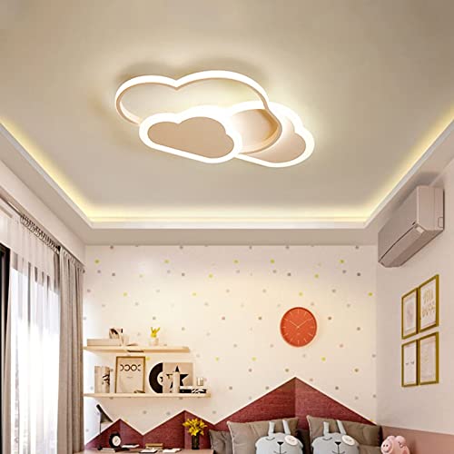 SanBouSi Kreative Wolken LED Deckenleuchte, Kinder Deckenleuchte Dimmbarer 3000-7500K Kinderzimmerlampe für Kinderzimmer, Babyzimmer, Mädchen, Jungen Schlafzimmer von SanBouSi