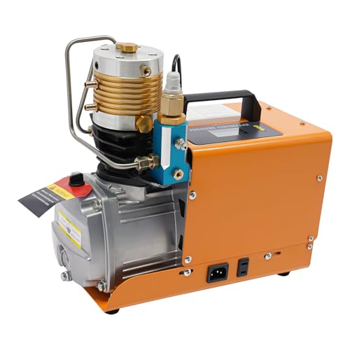 Tragbarer PCP Luft Kompressor 300Bar, Druckeinstellbares Hochdruck-Luftkompressor Automatische Abschaltung Elektrische Luftpumpe 1800W von SanBouSi