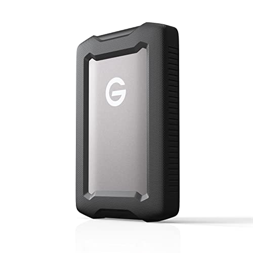 SanDisk PROFESSIONAL G-DRIVE ArmorATD 5 TB mobile Festplatte, All-Terrain Festplatte, USB-C-fähig, 135 MB/s, für Mac und Windows, wasser- und staubfest von SanDisk Professional