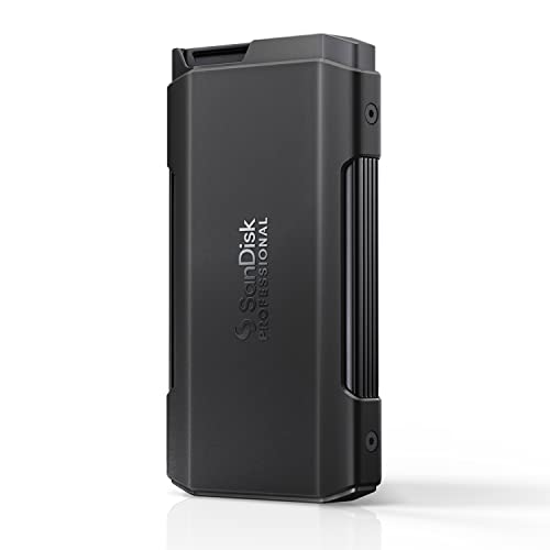 SanDisk PROFESSIONAL PRO-BLADE TRANSPORT 2 TB (mobile Premium-SSD für schnelle, modulare Workflows, USB 3.2 Gen 2x2, 2.000 MB/s Lesen/Schreiben) von SanDisk Professional