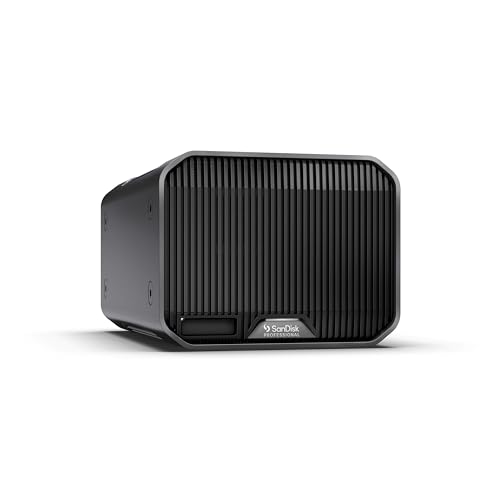 SanDisk Professional 48TB G-RAID Mirror RAID Desktop-Festplatte der Enterprise-Klasse Thunderbolt 3 (40 Gbps) bis zu 260 MB/s, SDPHH2H-048T-MBAAD von SanDisk Professional
