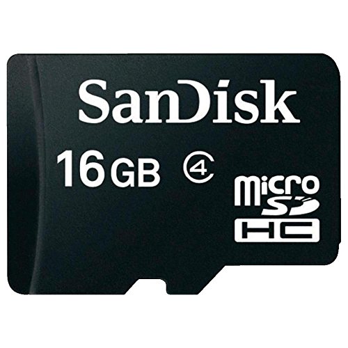 SanDisk 16 GB microSDHC Flash Speicherkarte (Karte nur) sdsdqm-016g schwarz 16 GB von SanDisk